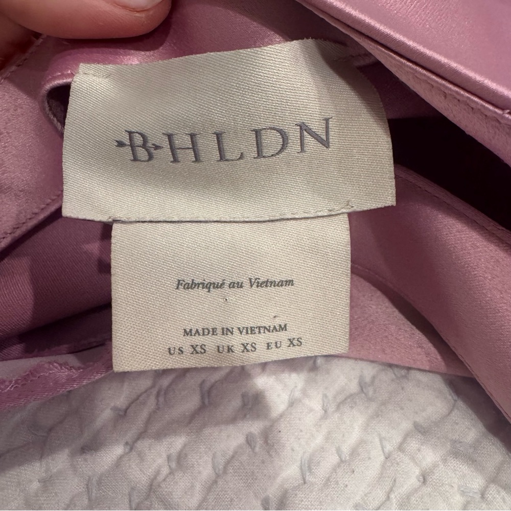 BHLDN One-Shoulder Orchid Purple Side-Slit Gown - Picture 5 of 5